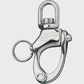 Swiveling Small Bail Snap Shackle 69mm