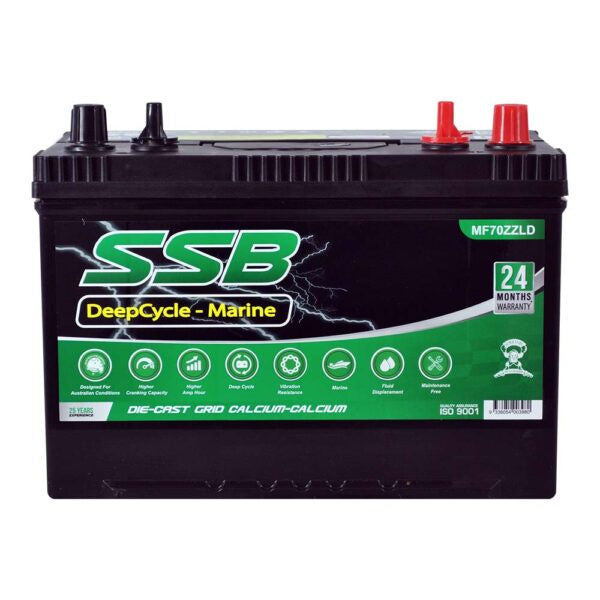 MF70ZZLD SSB Marine Starting Battery