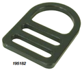 BLA CANOPY STRAP BUCKLE BLACK NYLON 25X54MM D-END 2PK
