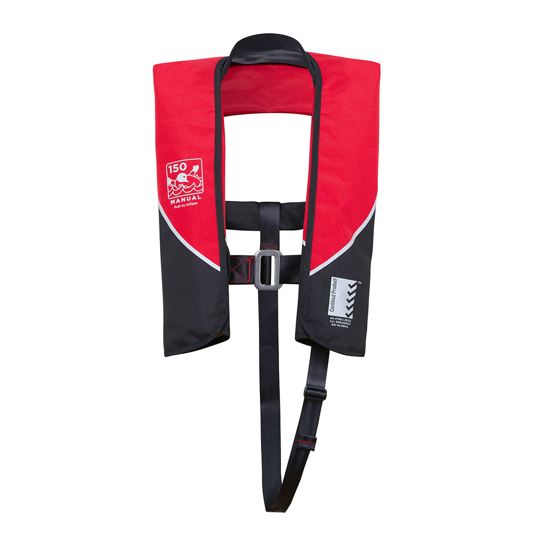 Whip 150N Inflatable Lifejacket with Harness - Level 150