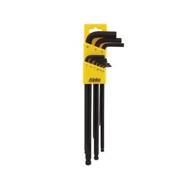 Alpha® L-Wrench Hex Key Set (Metric - 9 Pieces)
