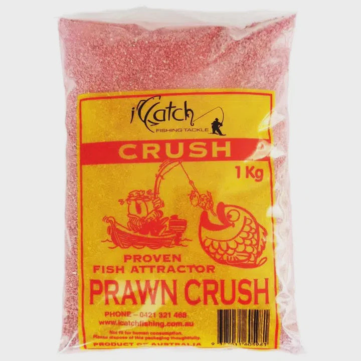 ICATCH 1KG CRUSH PRAWN YELLOW/BAG