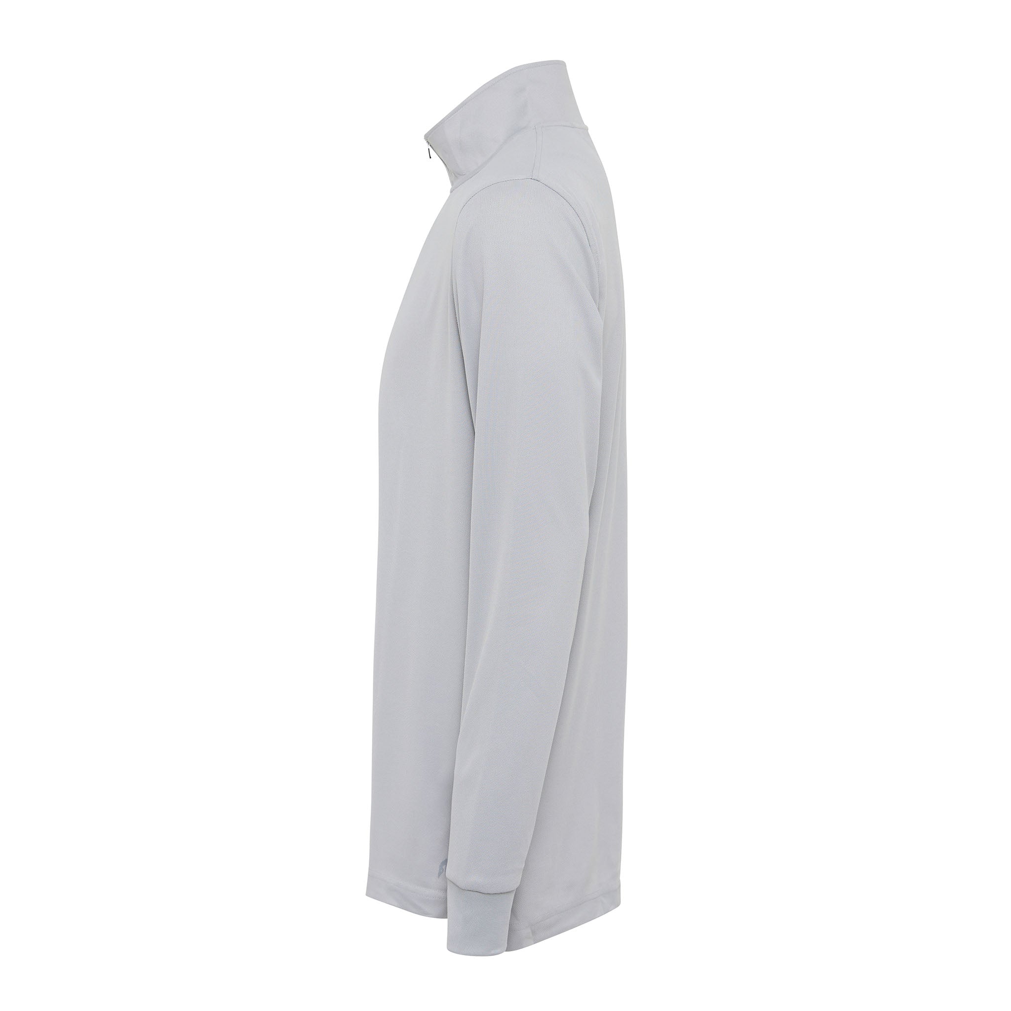 Signature Long Sleeve Polo - Light Grey
