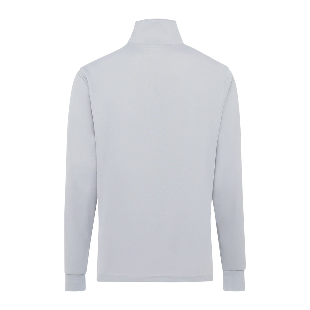 Signature Long Sleeve Polo - Light Grey