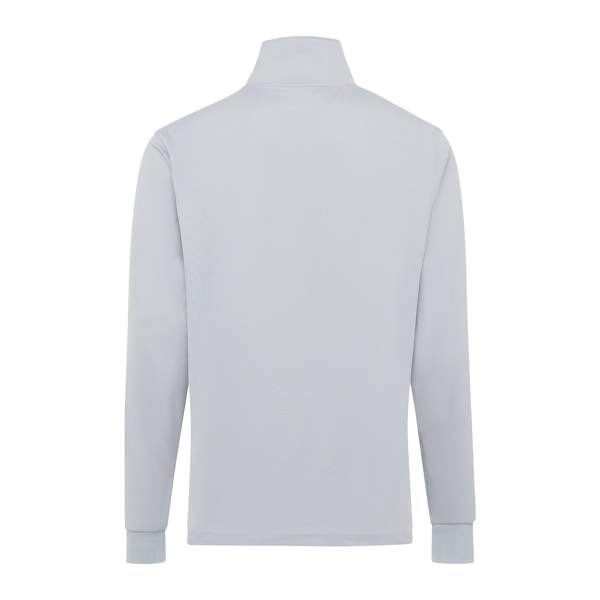 Signature Long Sleeve Polo - Light Grey