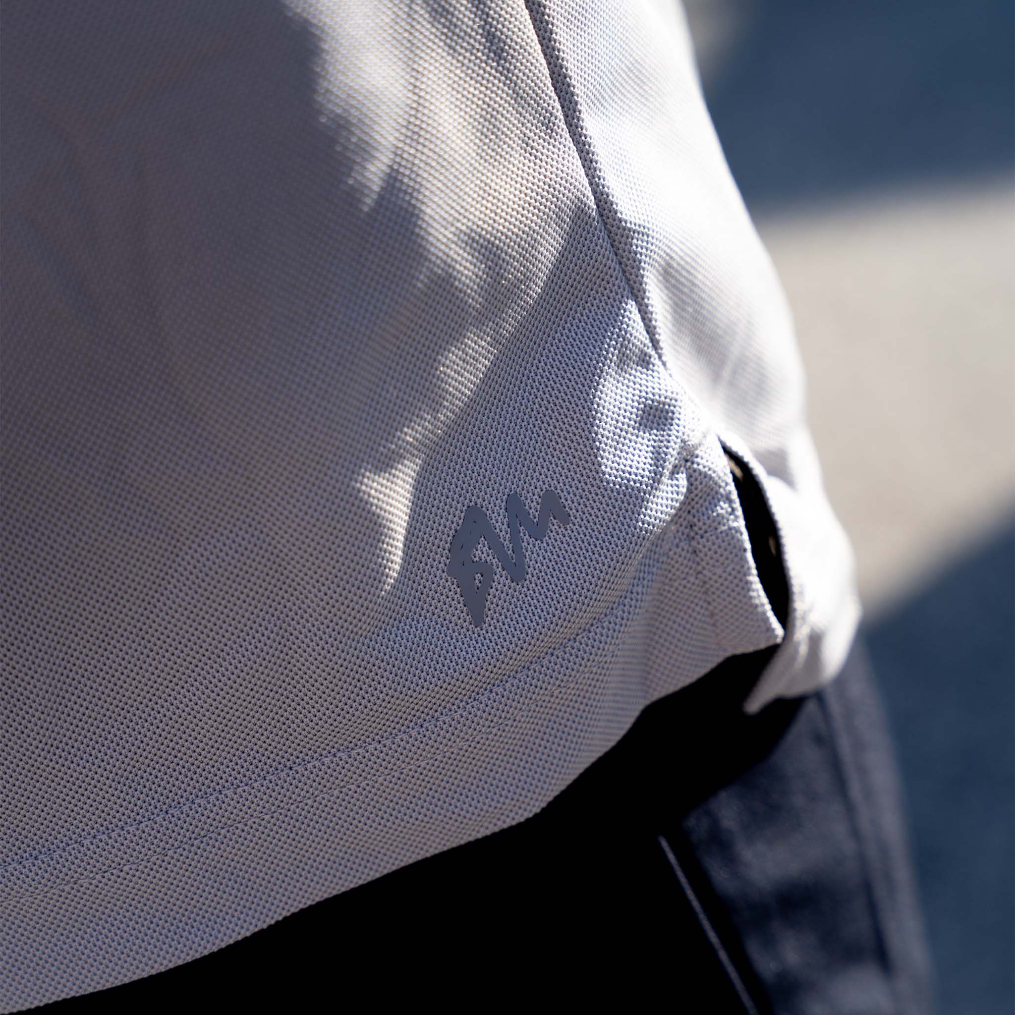 Signature Long Sleeve Polo - Light Grey
