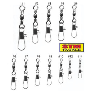 STM BLACK BARREL SWIVEL & SNAP 01