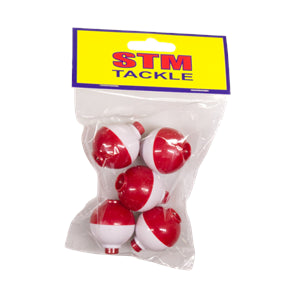 FLOAT CLIP ON Red/Wh 1-1/4" PRE PACK
