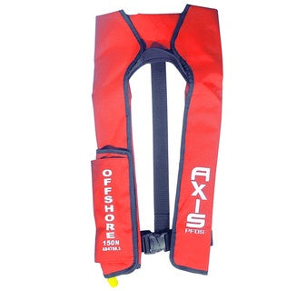 Axis Inflatable PFD - Offshore 150N Manual RED - Level 150 (Manual)